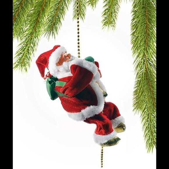Santa Climbing Ladder Electric Santa Claus Climbing Rope Decoration Chri… - Picture 6 of 8
